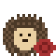 Pixel portrait of the Keeper of the Royal Seal, bearing the seal